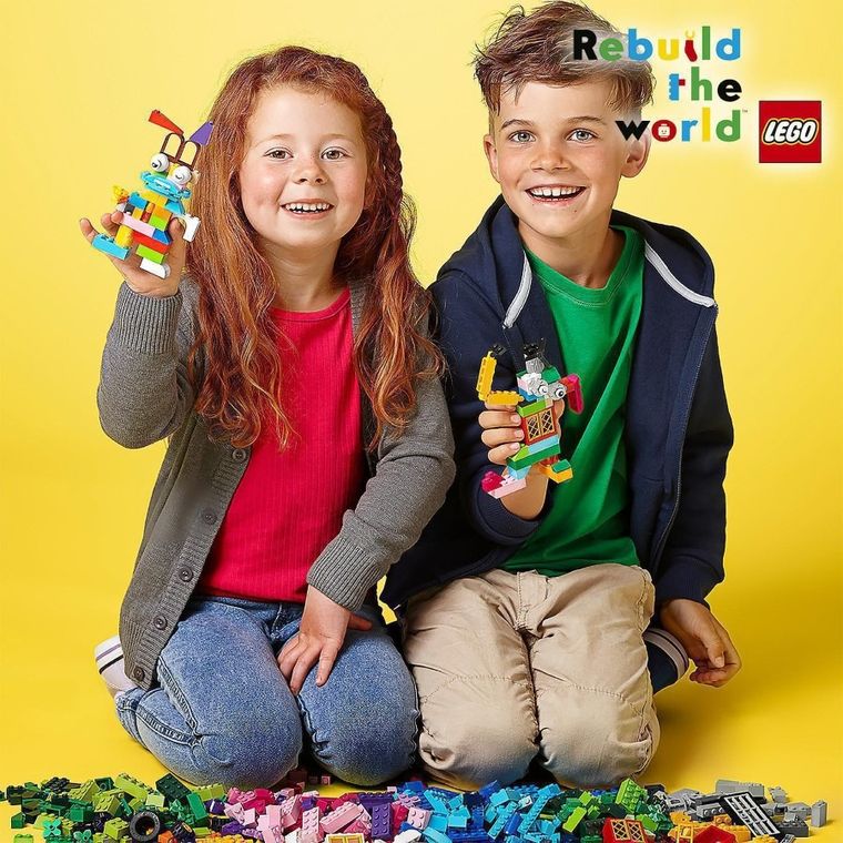 LEGO Classic, Kreatywne klocki LEGO, średni zestaw, 10696