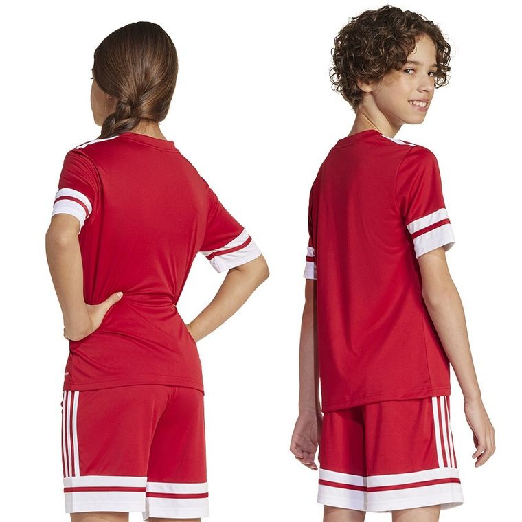 T-shirt dziecięcy, biały, Adidas Squadra