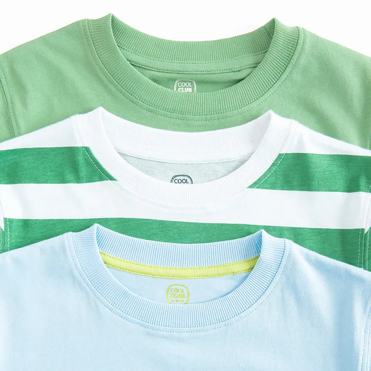 Cool Club, T-shirt chłopięcy, mix, zestaw, 3 szt.