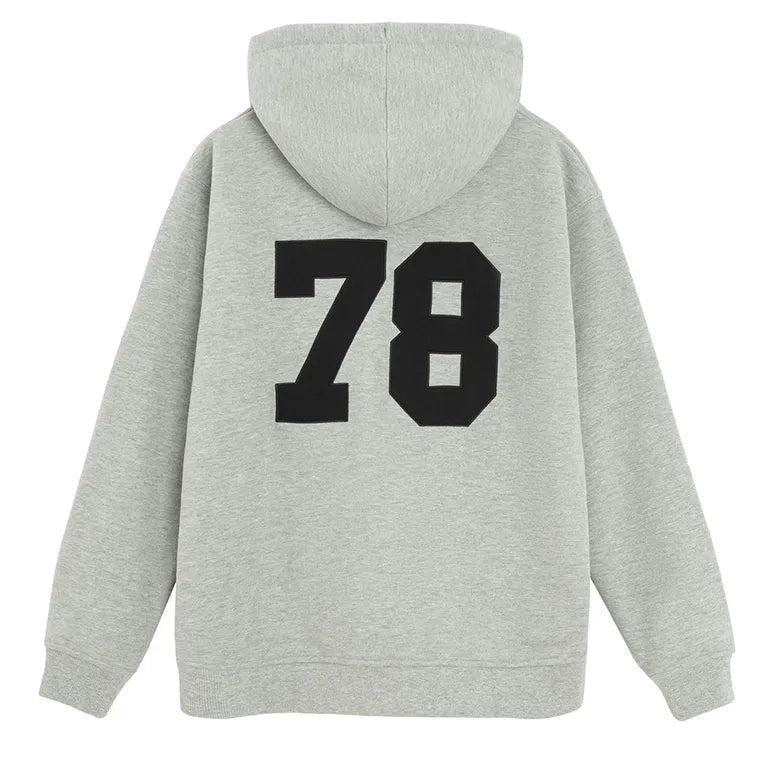 Szara bluza oversize z kapturem NOWEAR