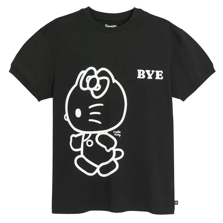 T-shirt oversize z bawełny czesanej Hello Kitty NOWEAR