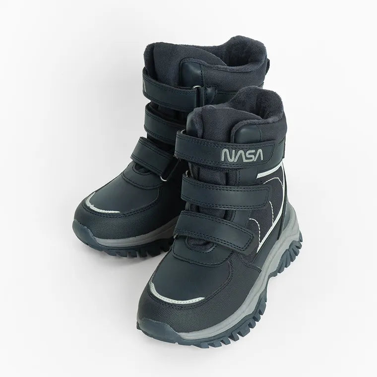 Cool Club, Buty zimowe chłopięce, ocieplane, niebieskie, NASA