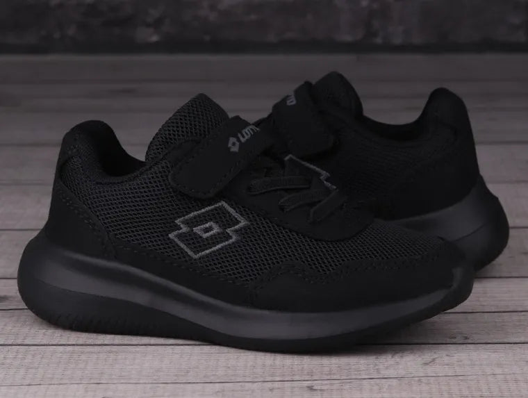 Buty sportowe dziecięce, czarne, Lotto Connect OC K