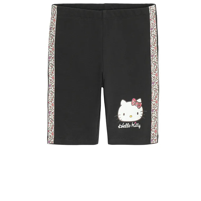 Cool Club, Legginsy dziewczęce, kolarki, czarne, Hello Kitty