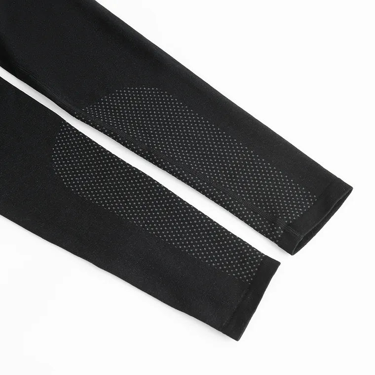Różowe legginsy termoaktywne z domieszką wełny NOWEAR