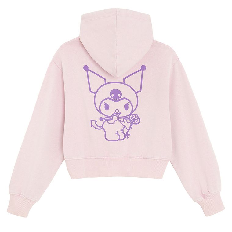 Cool Club, T-shirt dziewczęcy, oversize, fioletowy, Kuromi