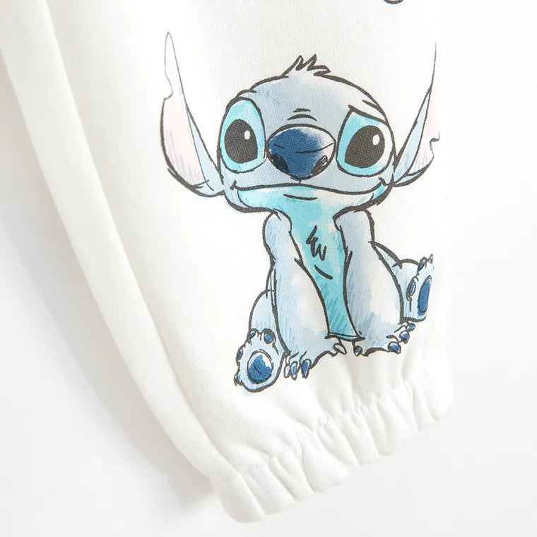 Cool Club, Bluza dziewczęca z kapturem, rozpinana, crop top, biała, Lilo i Stitch