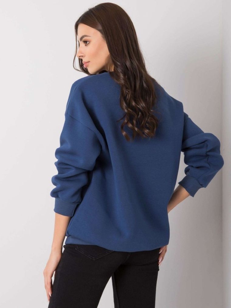 Bluza damska, granatowa, Ex Moda