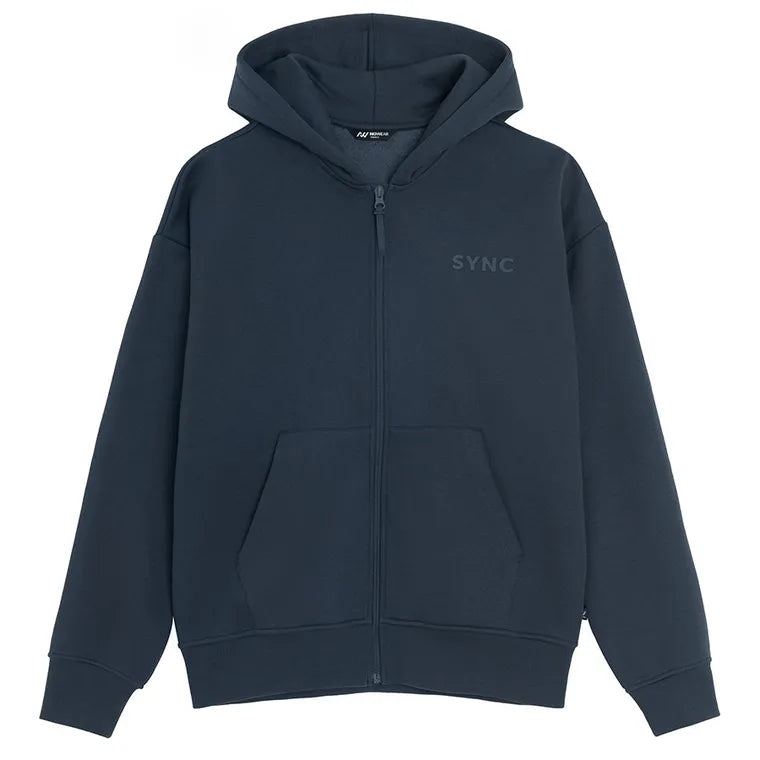 Bluza oversize z kapturem i zapięciem NOWEAR
