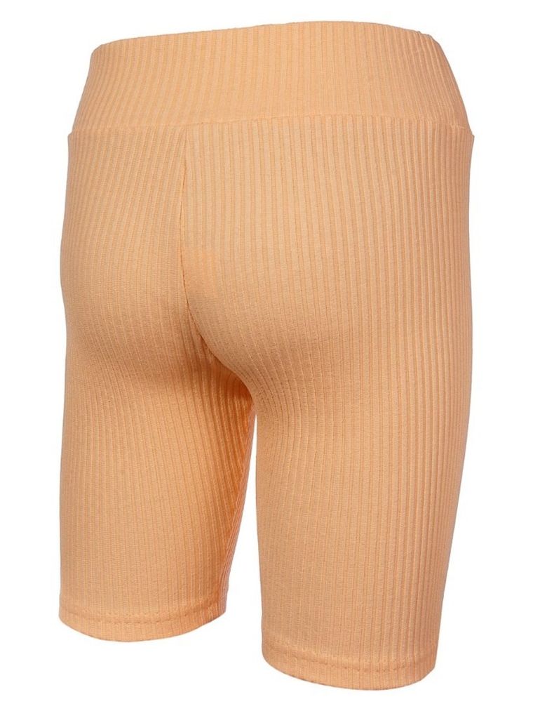 Legginsy dziewczęce, kolarki, prążkowane, różowe, Tup Tup