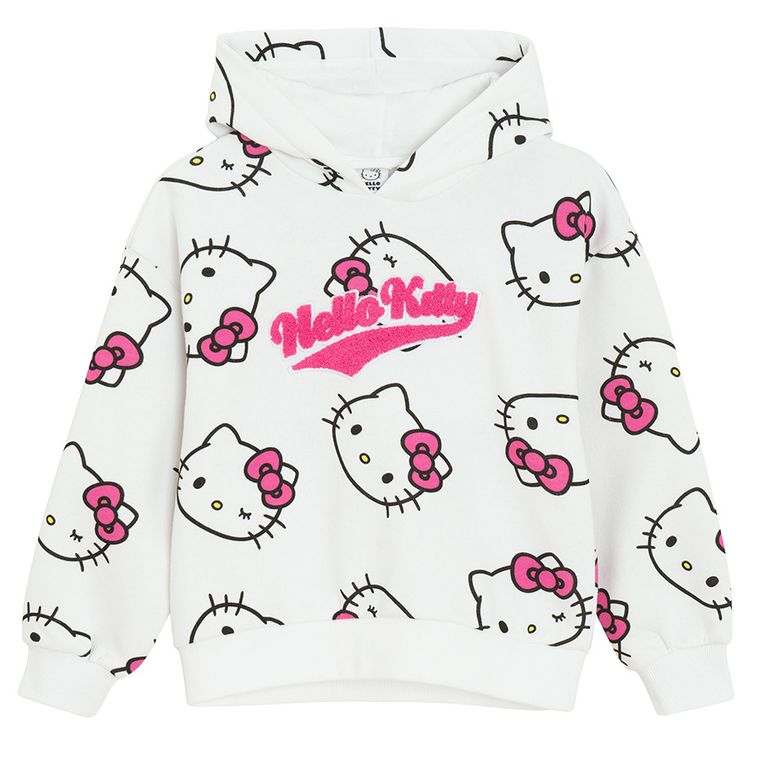 Cool Club, Bluzka dziewczęca z długim rękawem, różowa, Hello Kitty