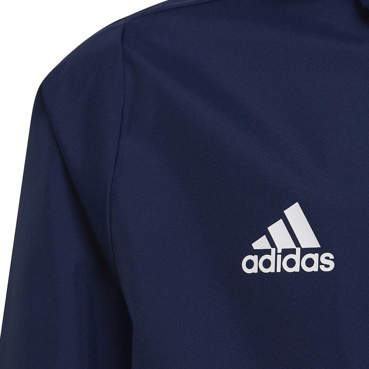 Kurtka dziecięca z kapturem, granatowa, Adidas Entrada 22