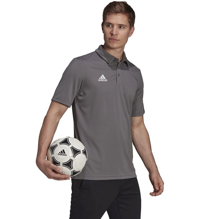 Koszulka polo męska z krótkim rękawem, czarna, Adidas Entrada 22 Polo