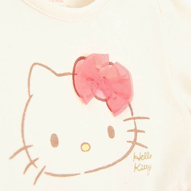 Cool Club, Jegginsy dziewczęce, ecru, Hello Kitty