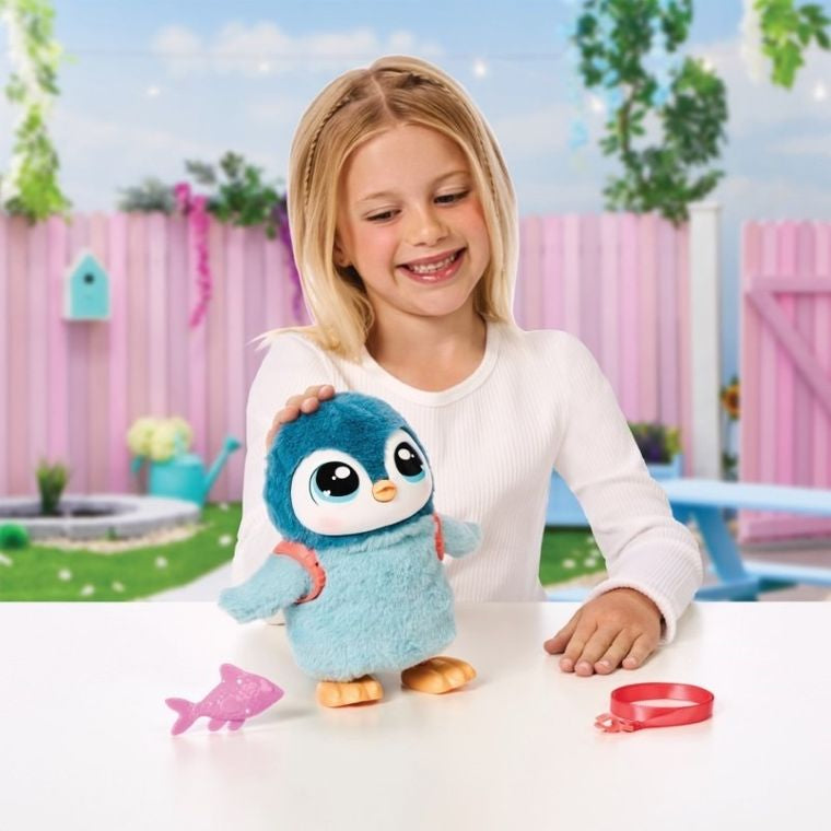 Little Live Pets, Chodzący Pingwinek Kiwaczek, maskotka interaktywna ze smyczą