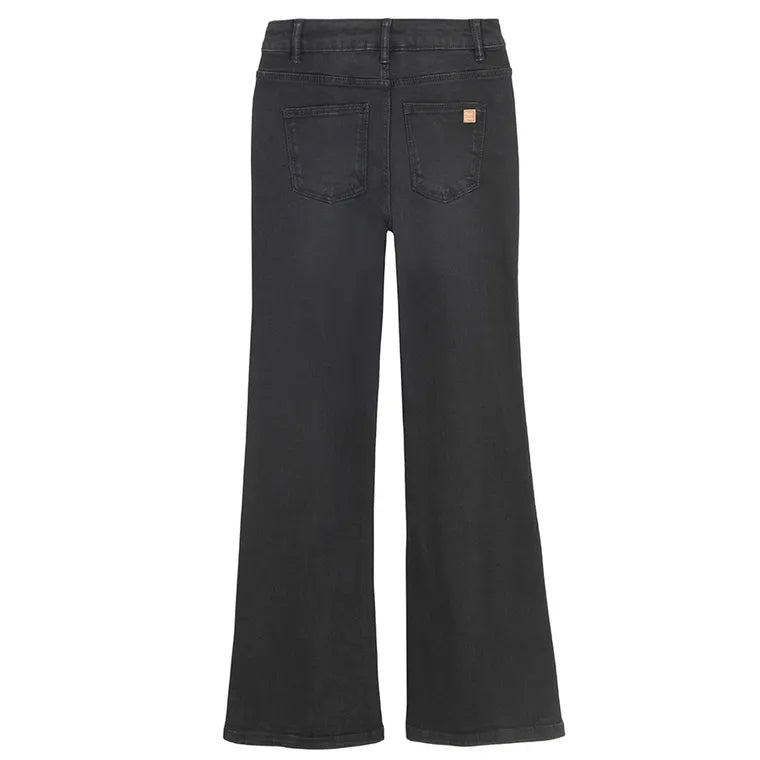 Regulowane spodnie jeansowe flare z przetarciami Cool Club