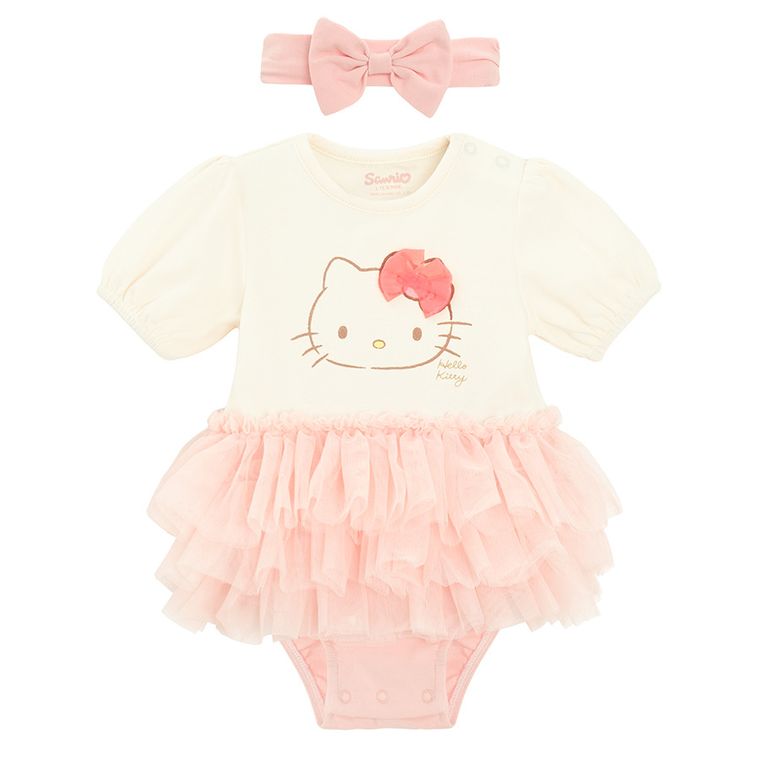 Cool Club, Jegginsy dziewczęce, ecru, Hello Kitty