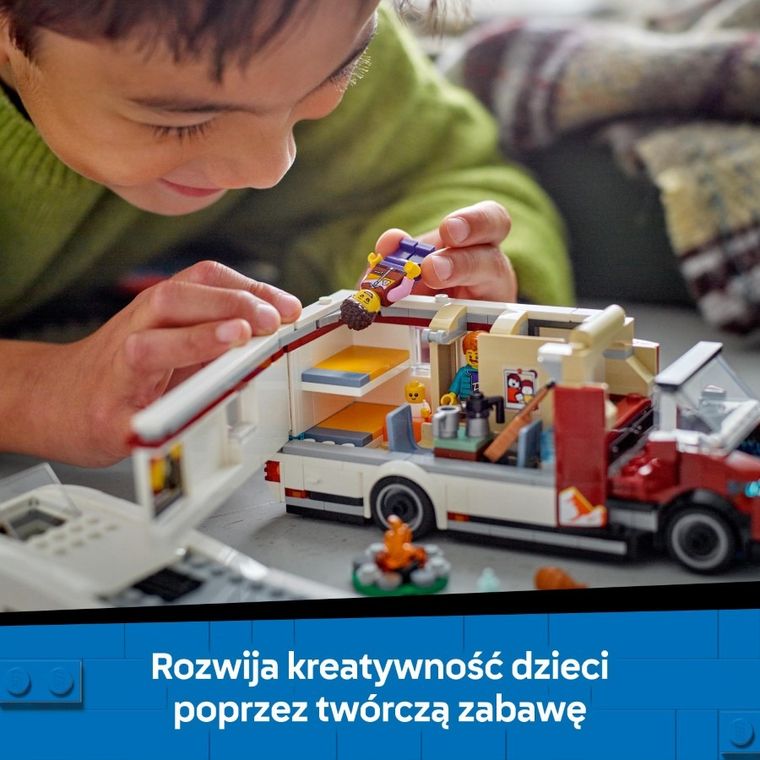 LEGO City, Wakacyjny kamper pełen przygód, 60454
