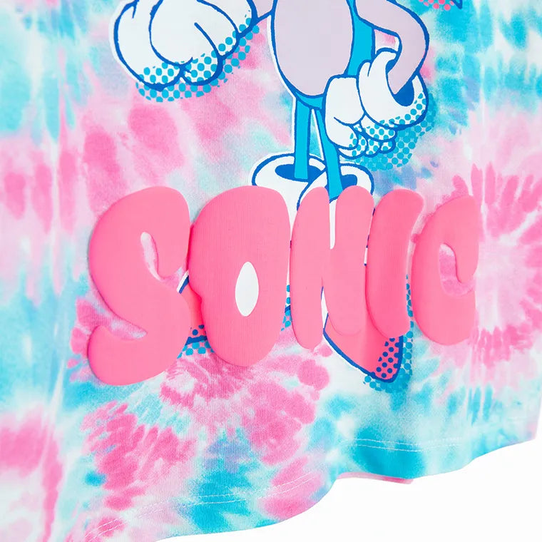 Cool Club, T-shirt dziewczęcy, crop top, różowy, Sonic the Hedgehog