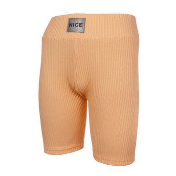 Legginsy dziewczęce, kolarki, prążkowane, różowe, Tup Tup