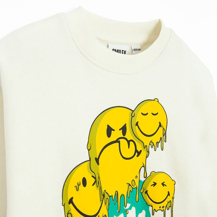 Cool Club, T-shirt chłopięcy, biały, SmileyWorld