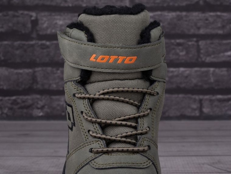 Buty zimowe dziecięce, ocieplane, czarne, Lotto