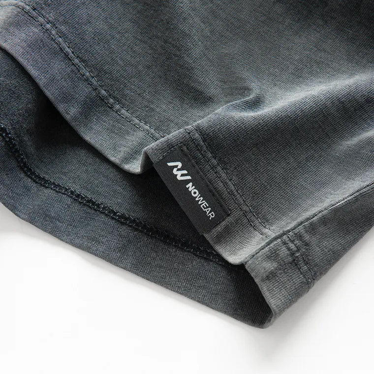 T-shirt crop boxy z bawełny czesanej NOWEAR