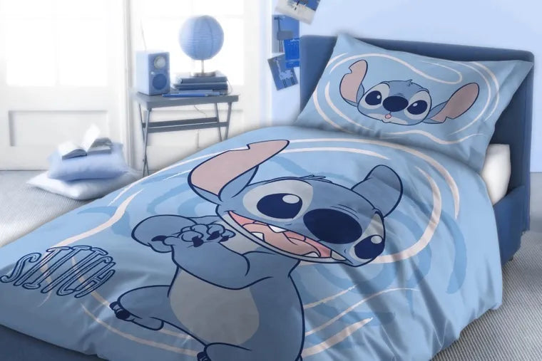 Lilo i Stitch, 2-częściowy komplet pościeli bawełnianej, 140x200 cm