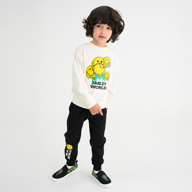 Cool Club, T-shirt chłopięcy, biały, SmileyWorld