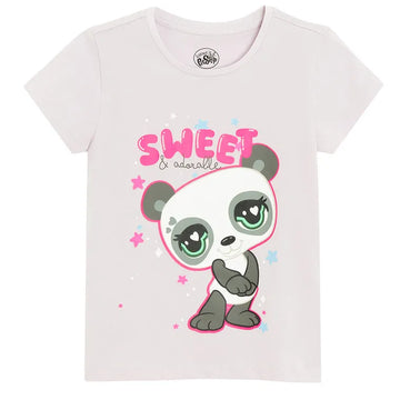 Cool Club, T-shirt dziewczęcy, beżowy, Bluey