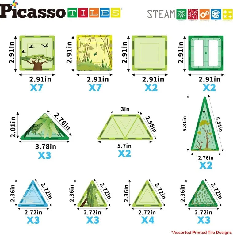 Picasso, Diamenty, klocki magnetyczne, 100 elementów