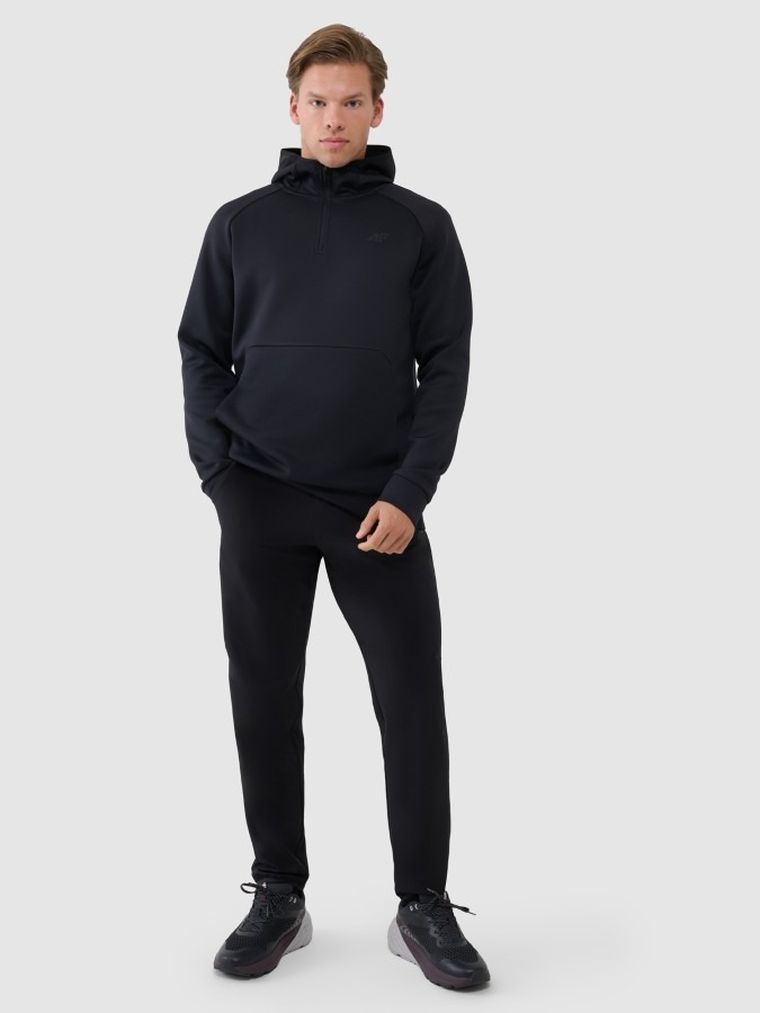Bluza męska z kapturem, czarna, 4F