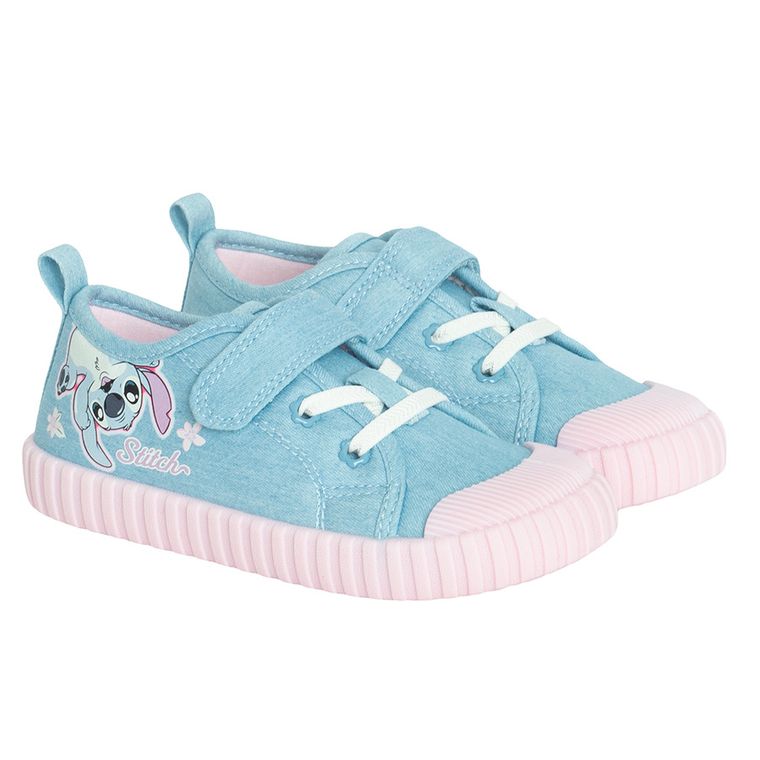 Cool Club, Trampki dziewczęce, niebieskie, Zdrowa Stopa, podeszwa Barefoot, Lilo i Stitch