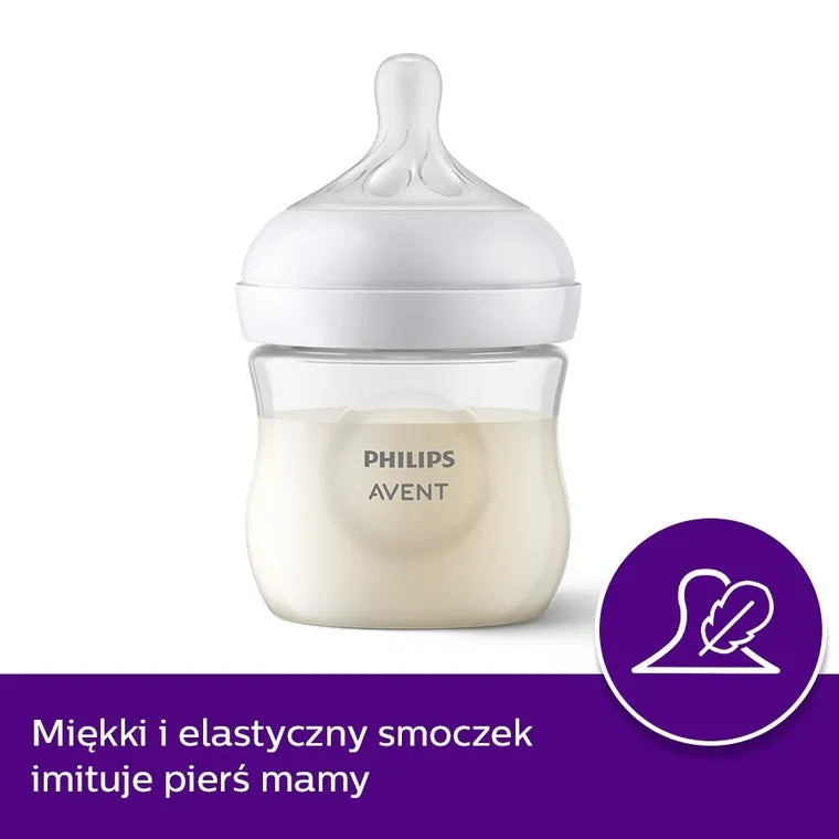 Philips Avent, Responsywne Smoczki Natural, smoczek do butelki, 6m+, 2 szt.