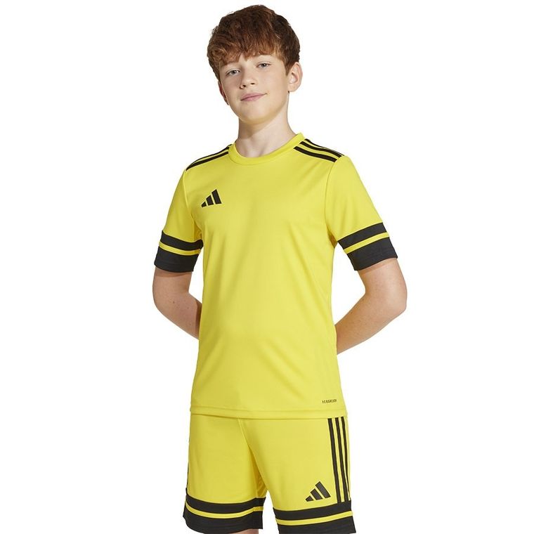 T-shirt dziecięcy, biały, Adidas Squadra
