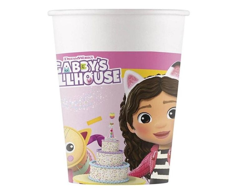 GoDan, Koci Domek Gabi, kubek papierowy, 200 ml, 8 szt.