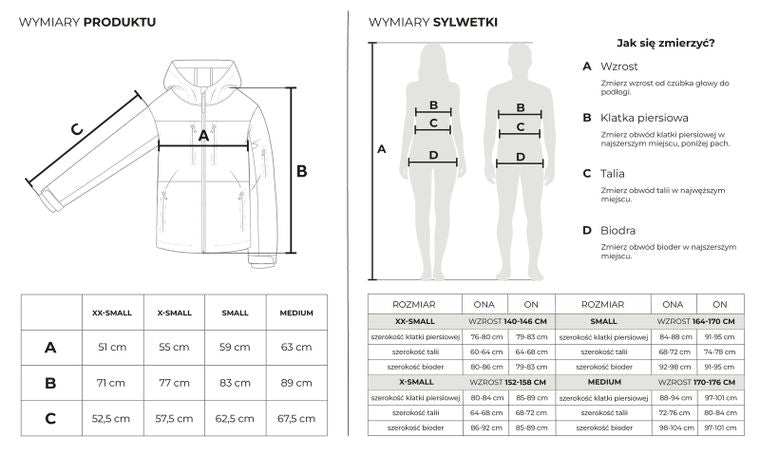 Wodoszczelna kurtka narciarska oversize z kapturem NOWEAR