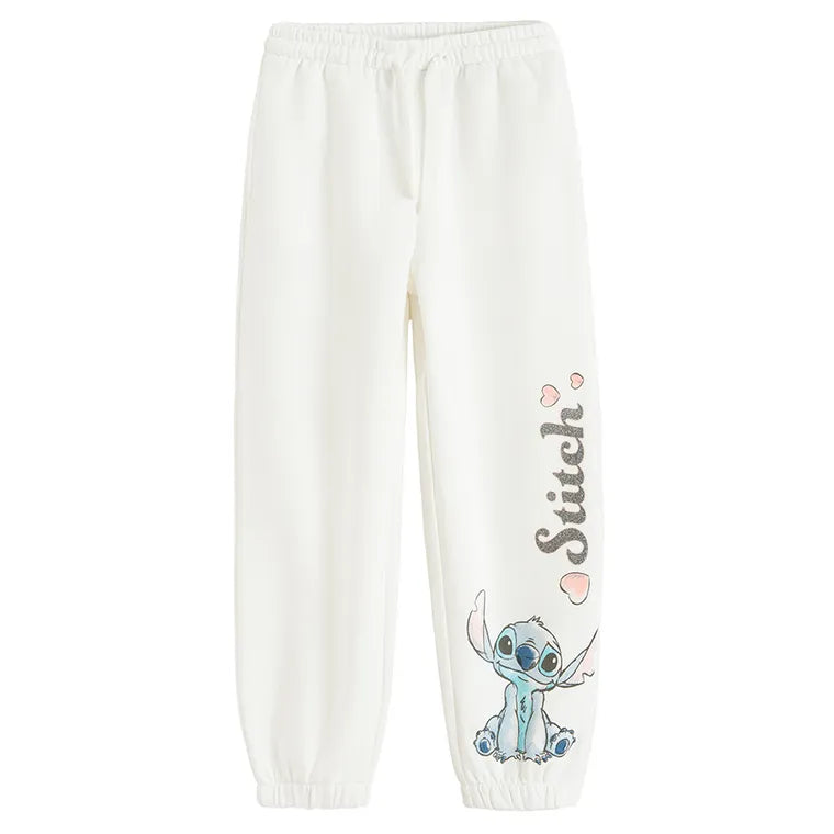 Cool Club, Bluza dziewczęca z kapturem, rozpinana, crop top, biała, Lilo i Stitch