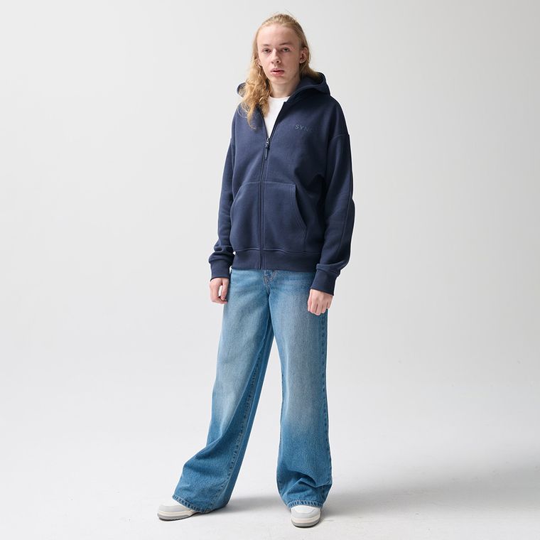 Bluza oversize z kapturem i zapięciem NOWEAR
